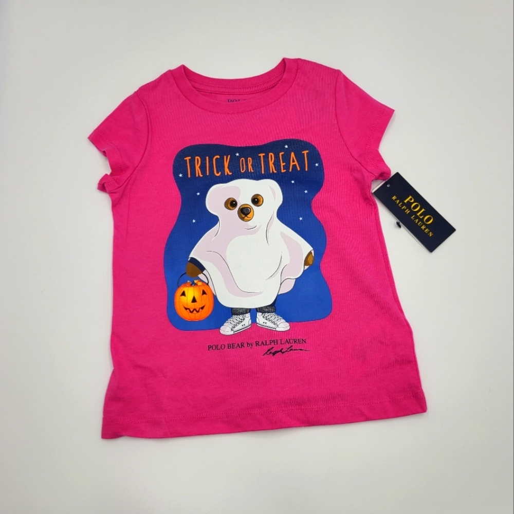 NEW Polo Ralph Lauren polo bear Halloween tee size 3T